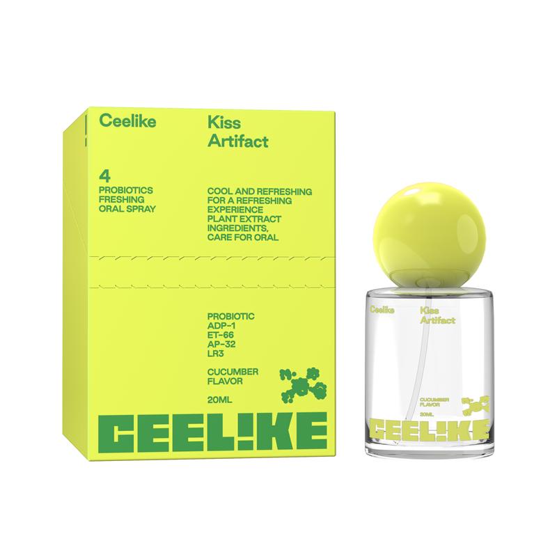 CEELIKE Probiotic Cucumber Oral Spray | 20ml for Long-Lasting Freshness & Oral Care | Sugar-Free & Portable Breath Freshener