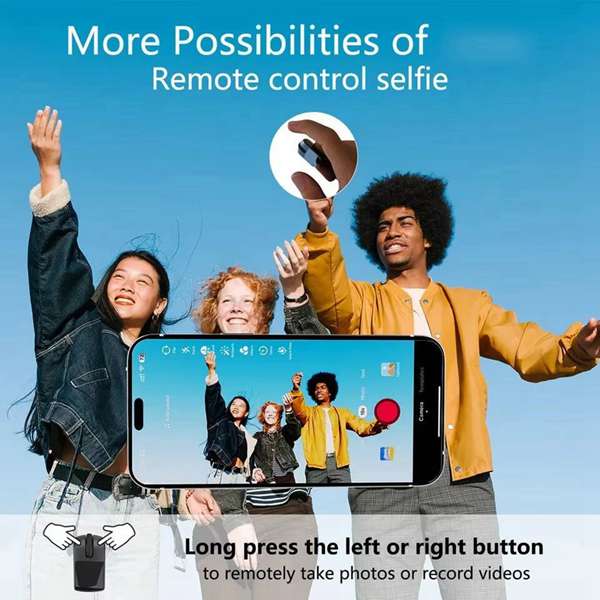 Wireless Bluetooth Ring for Mobile Phone - Short Video Like Button, Lazy Selfie Page Turner, Novel Review Remote Control Mouse (2.4G Version) Wireless Bluetooth Ring for Mobile Phone - Short Video Like Button, Lazy Selfie Page Turner, Novel Review Remote Control Mouse (2.4G Version)