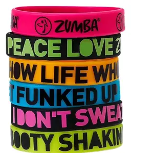 Zumba wristbands bracelets 1 pack includes 6 bracelets