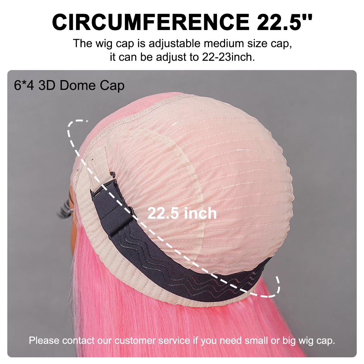 BGMgirl Hair Light Pink Straight 6*4 Wear Go 180% Density Pre Plucked Pre Cut Lace Closure Wig Glueless Colored Human Hair Wig TikTokShopBlackFriday