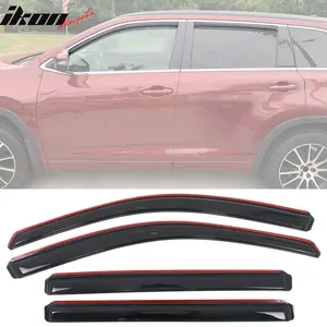 Window Visors for Toyota Highlander 2014-2019 Acrylic In Channel Deflector