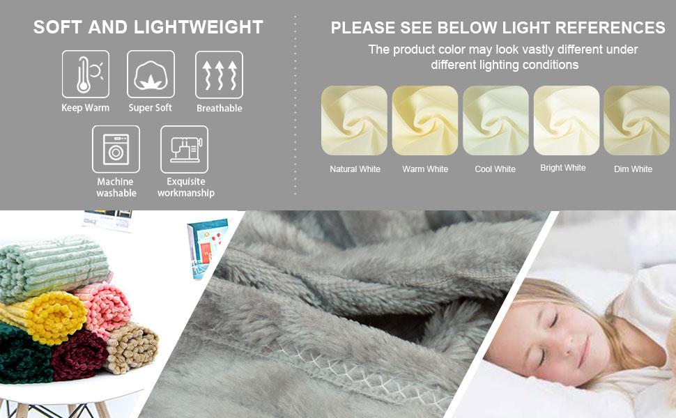 NTBAY Flannel Fuzzy Toddler Blanket – Warm & Lightweight