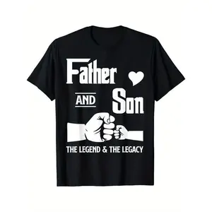 Father And Son The Legend & The Legacy Fist Bump Graphic T - Shirt