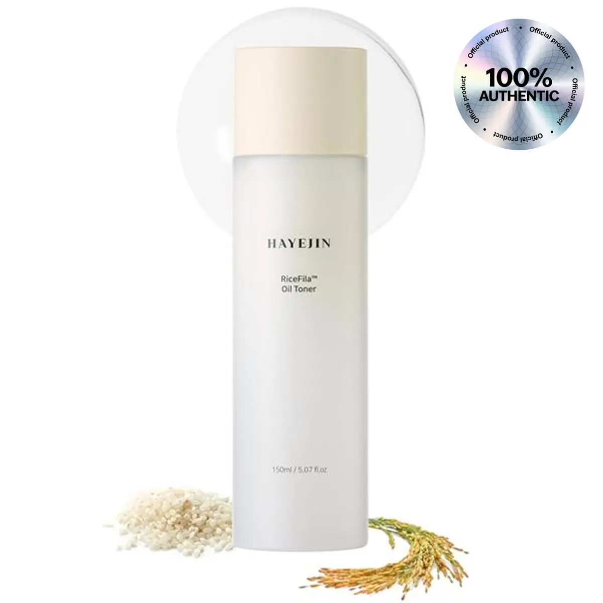 [OFFICIAL HAYEJIN PRODUCT] HAYEJIN RiceFila Oil Toner - Official Product 2-in-1 Moisturizing & Hydrating Rice Bran Milky Face Toner Cream for Glass Skin with Niacinamide, Hyaluronic Acids & Peptides - Vegan Korean Skin Care 5.07 fl oz