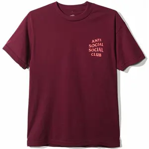 Anti Social Social Club Logo Tee - Maroon