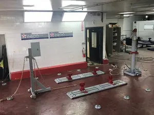 Free shipping Auto Body Frame Machine Floor Rack System Complete 10 TON Puller FREE TOOLS