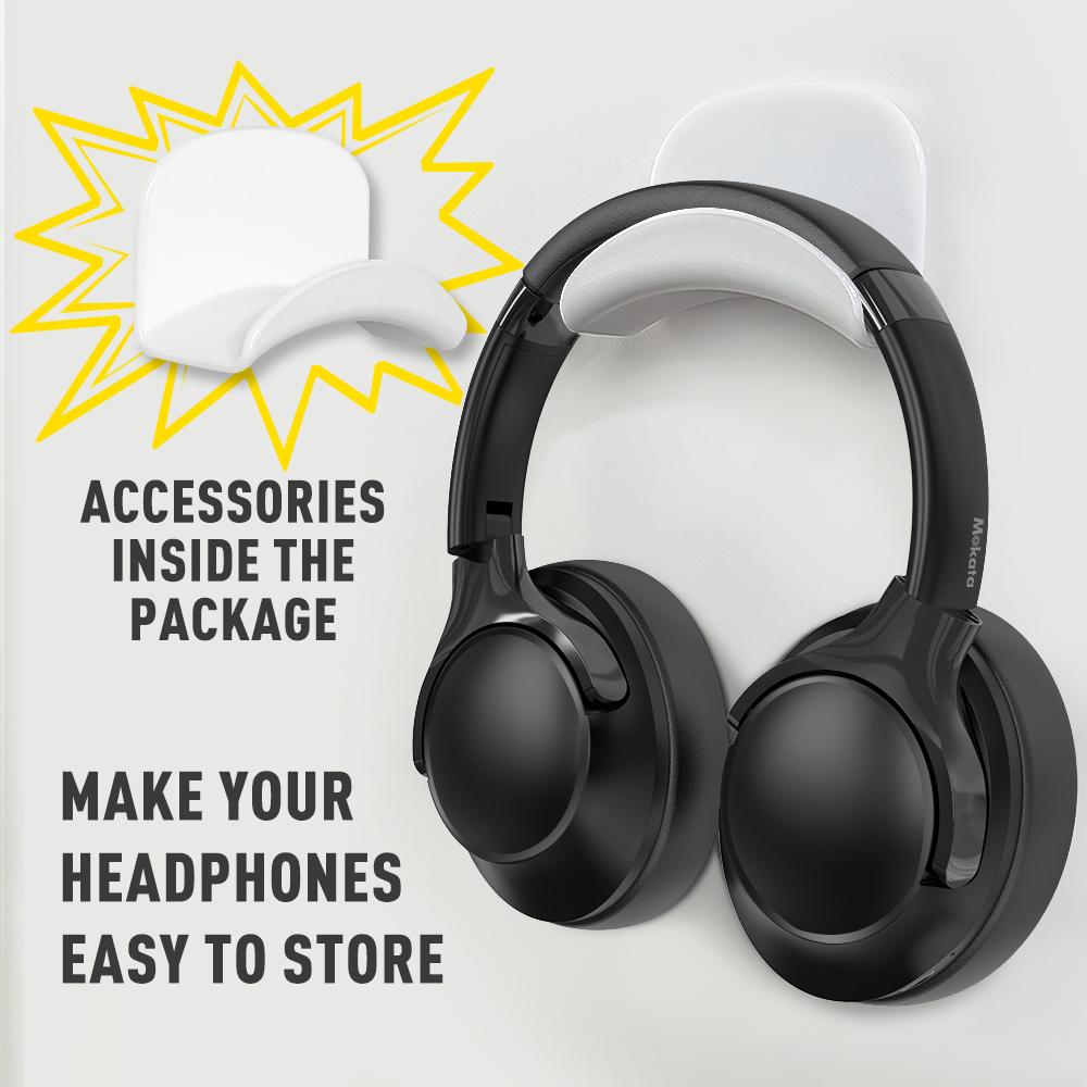 Mokata Over Ear Bluetooth Headphones 68H Ultra Long Battery Life, 6 Sound Modes, Immersive 40mm Drivers, Active Noise Cancellation, Bluetooth 5.3, Fast Charge for Students, Commute & All Day Use