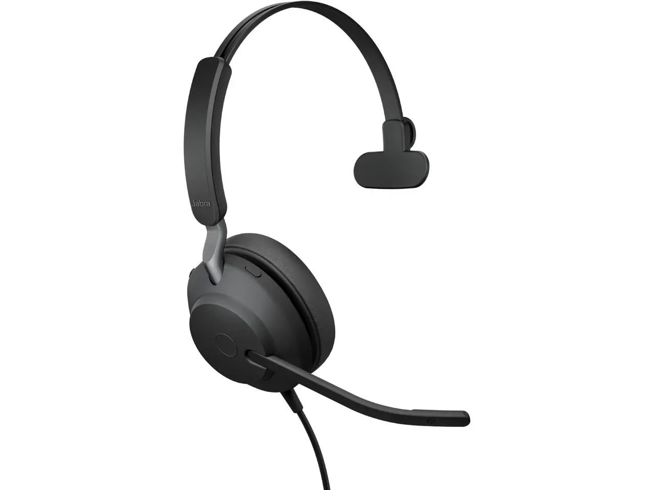 Jabra Evolve2 40 SE (2026 Version) Wired Mono Noise-Cancelling Headset - Features 3-Microphone Call Technology and USB-C/A Cable - UC, All Platforms - Black