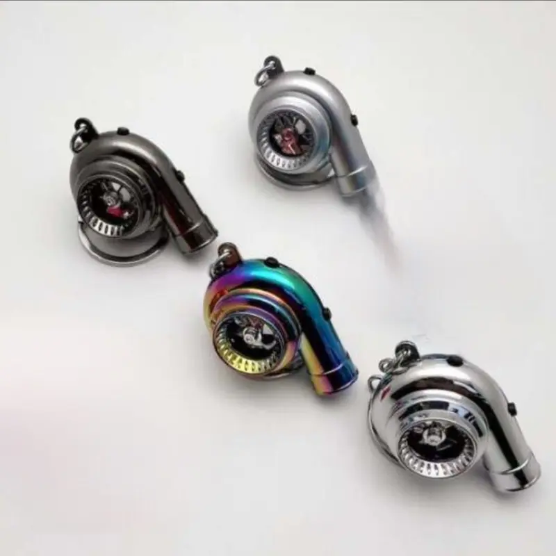 Rechargeable Metal Turbo keychain with sound