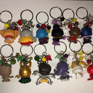 Superhero character keychains