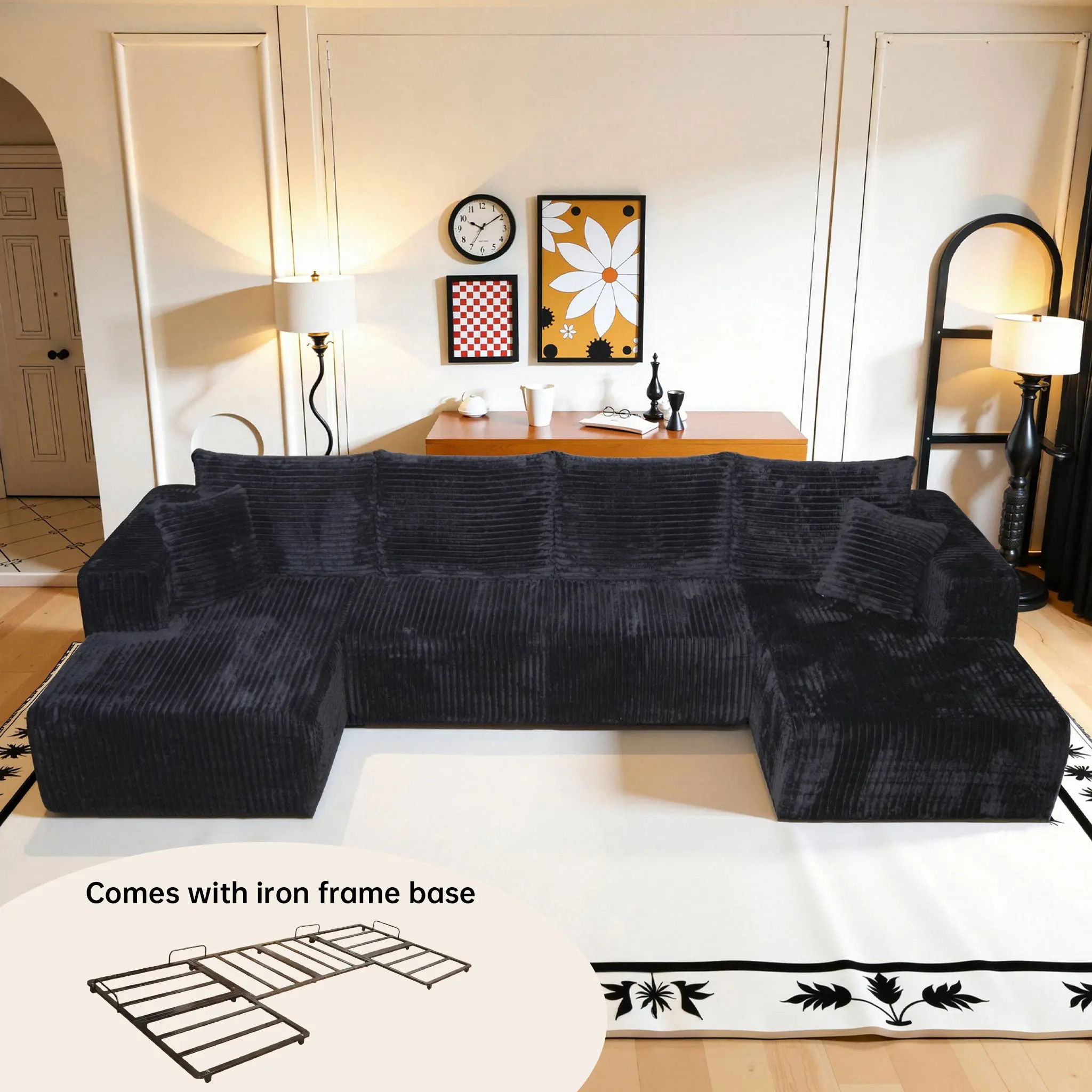 Large cushion - Black