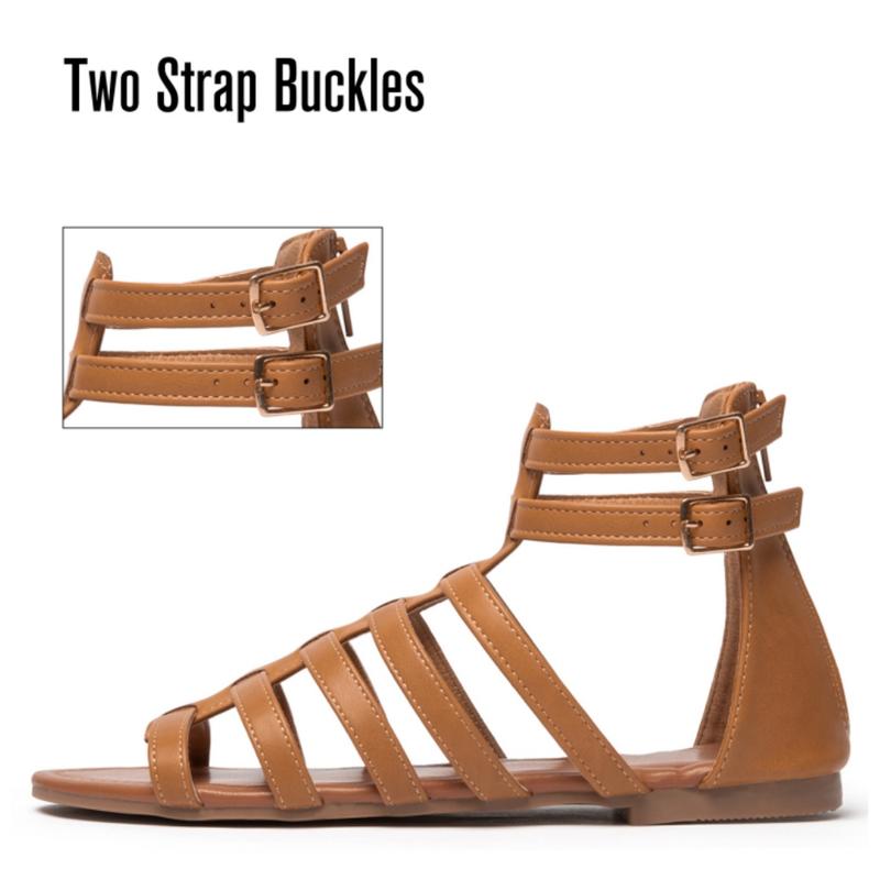 Women's Gladiator Sandals Flat Strap Sandals Ladies Sandals Chic Summer Footwear