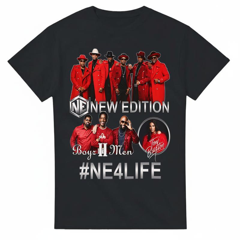 New Edition With Boyz II Men -The New Edition Way Tour 2026- T Shirt New S-5XL