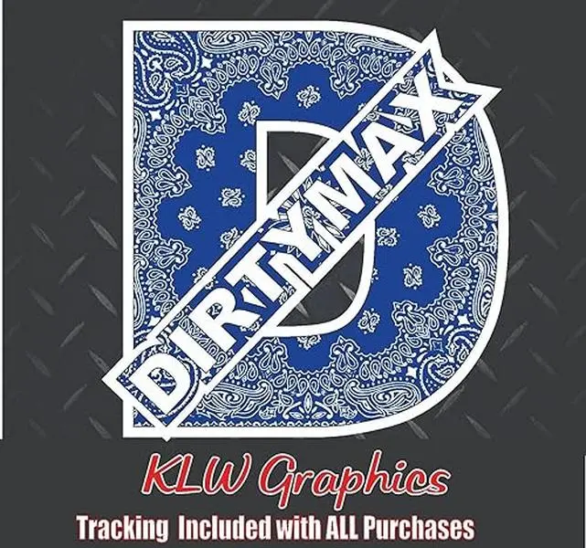 Dirtymax Duramax D Blue Print Full Color Decal Sticker Turbo Diesel Truck 6.6 3.0 Crew Cab