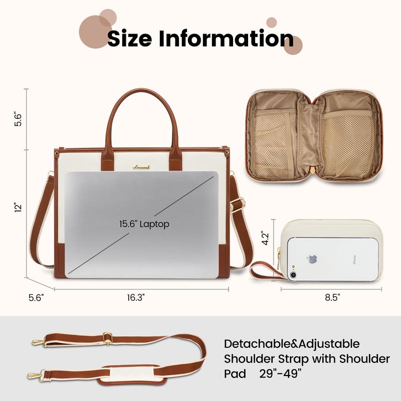 LOVEVOOK Laptop Tote Bags for Women Work Bag 15.6 inch and 17.3 inch Large Professional Teacher Purse Lightweight Computer Bag Briefcase Business Office Large Professional Laptop Tote Bag,TikTokShopHolidayHaul
