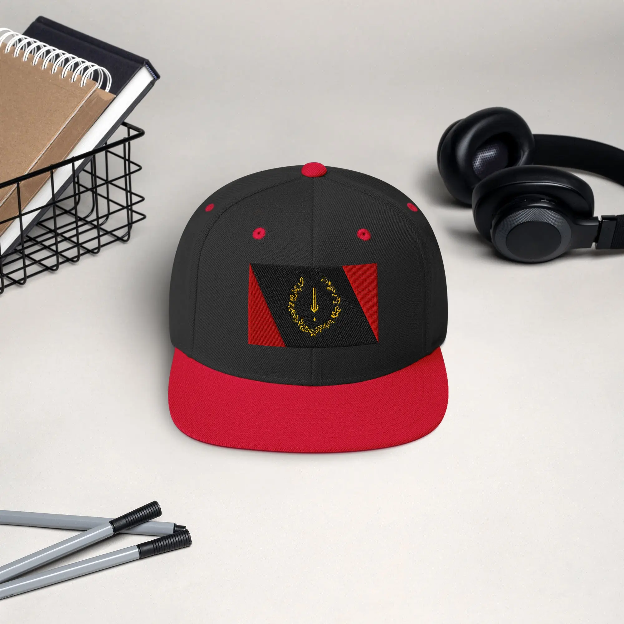 Embroidered Foundational Black American Heritage Flag Snapback Hat  –  Soulaan Wear