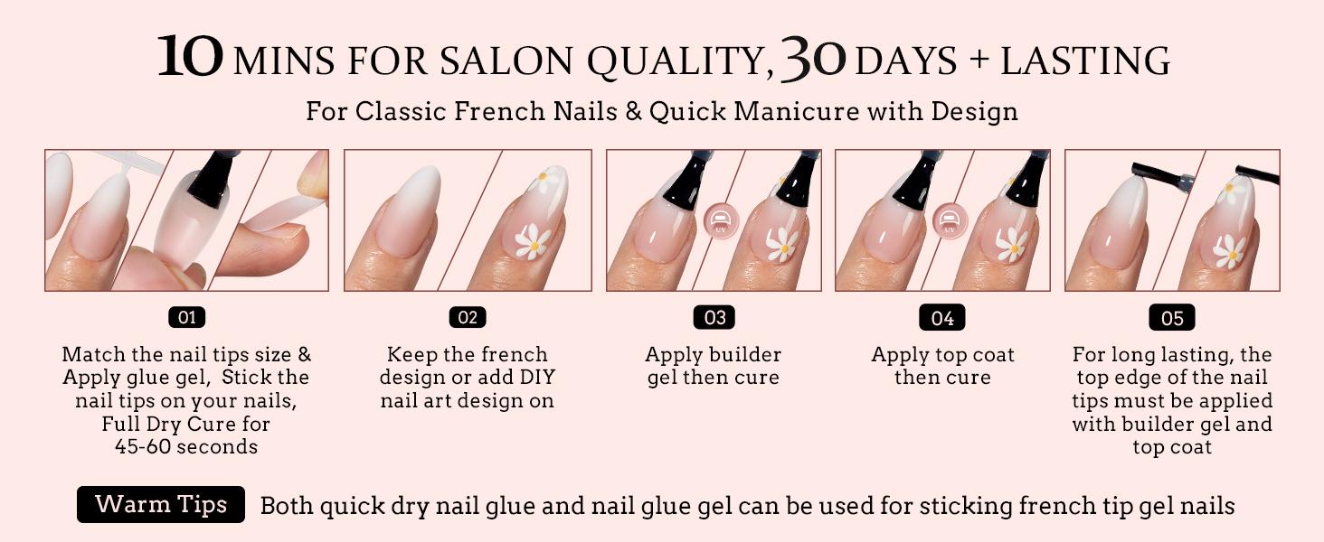 btartboxnails XCOATTIPS Ombre Nails - Product only 150pcs Ombre Tip Press On Nails,Short Square or Almond or Coffin Soft Gel Nail Tips