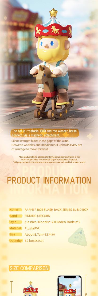 [FINDING UNICORN]【Live Unboxing, Final Sale】 FARMER BOB FLASH BACK SERIES BILIND BOX Cute Figures Desktop Ornament Collectible Toys Birthday Gifts  HMZYQ8M7SC