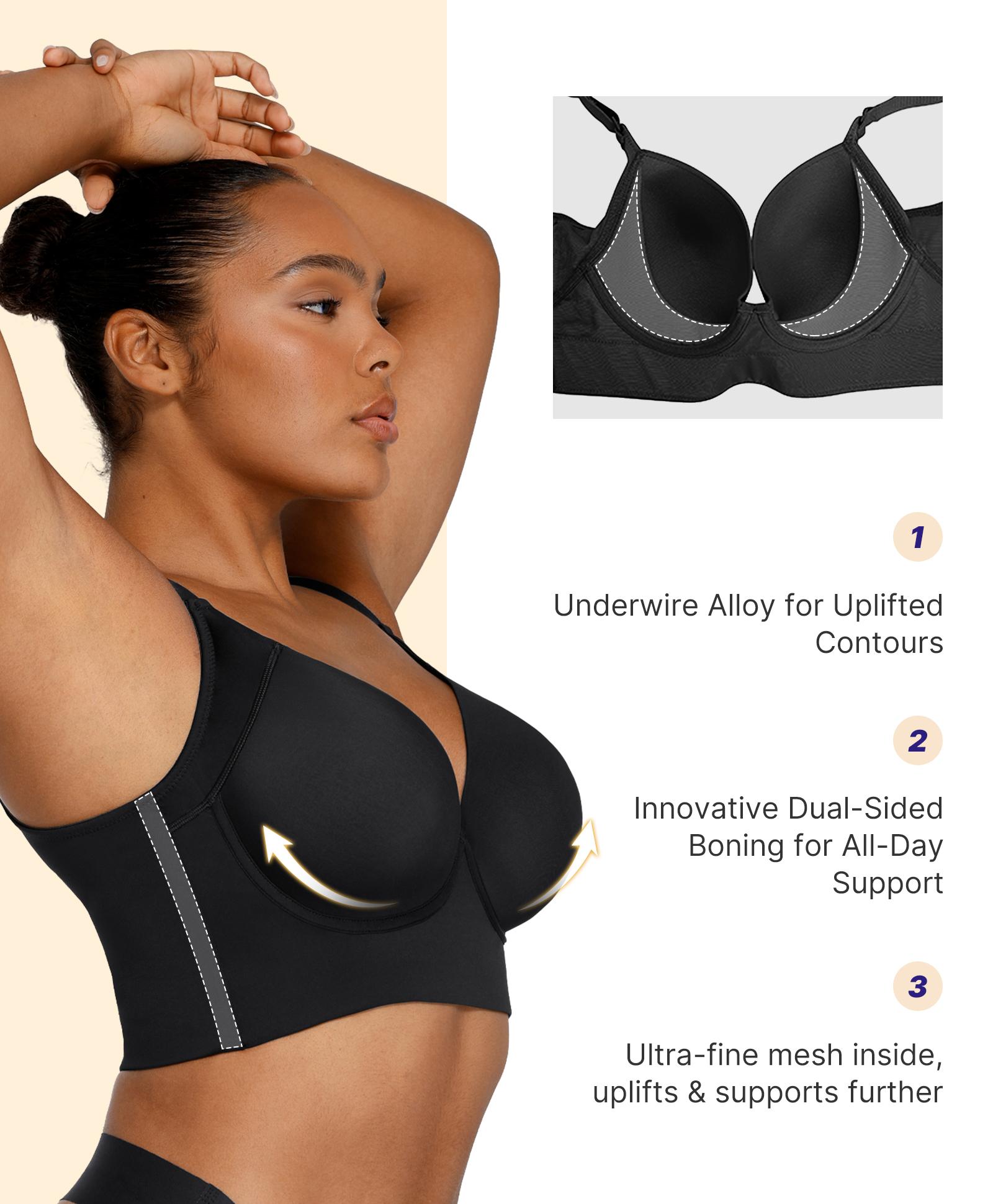 Shapellx Sculpt One-piece Underwire Push-Up Bra Comfortable Basic Lady Underwear Womenswear