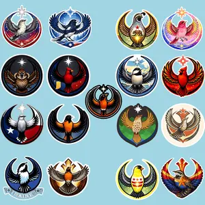 U.S. State Bird Sticker Set | Official State Bird Art Vinyl Stickers