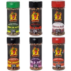 6-Flavor Ultimate Pepper Flake Collection Bundle – Wild Side Pepper Company Gourmet Spicy Seasoning Variety Pack