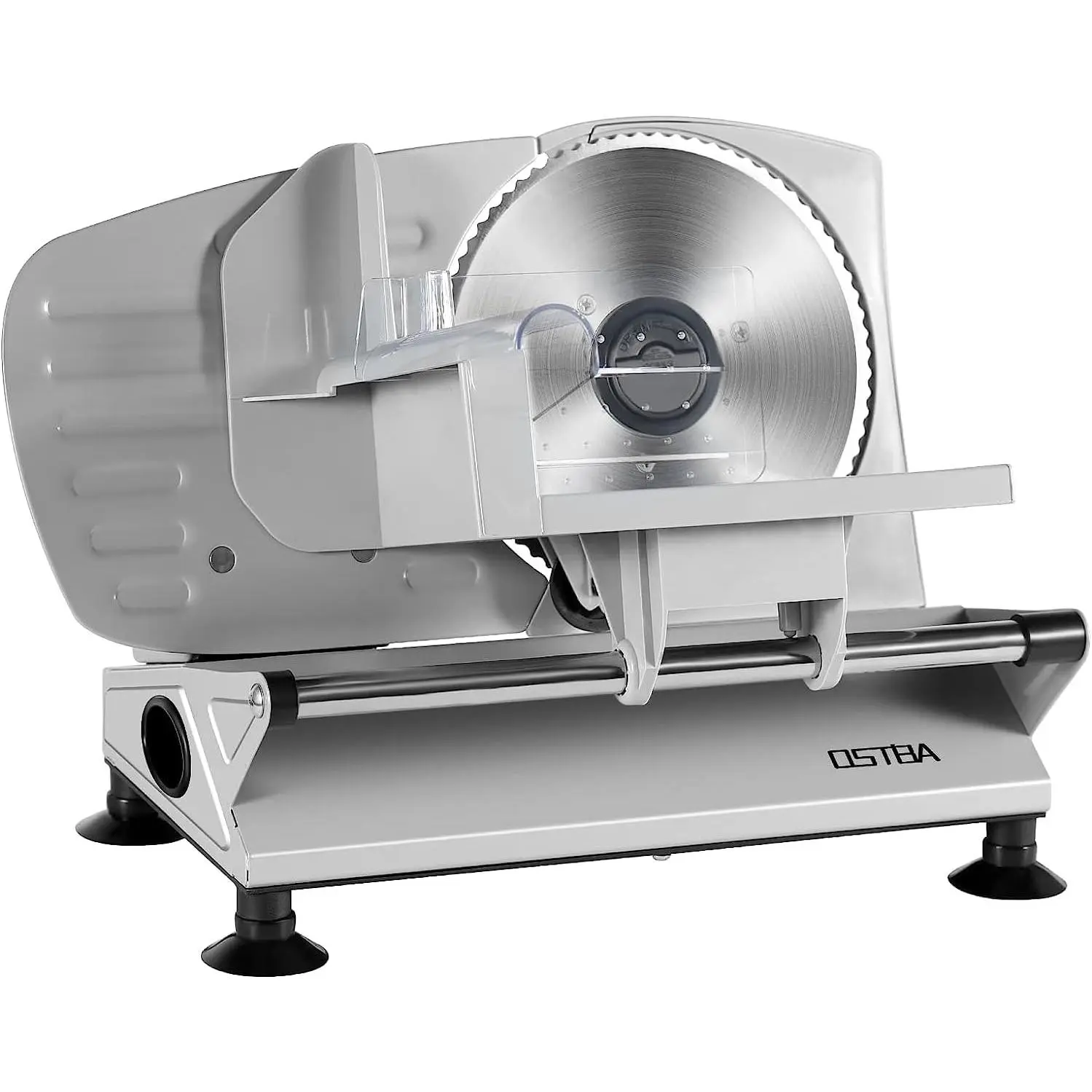 OSTBA Meat Slicer, Electric Deli Food Slicer with Removable Stainless Steel Blades, Adjustable Thickness Meat Slicer for Home Use, Easy to Clean, Ideal for Cold Cuts, Cheese, Bread, Fruit kitchen appliances cutting machine