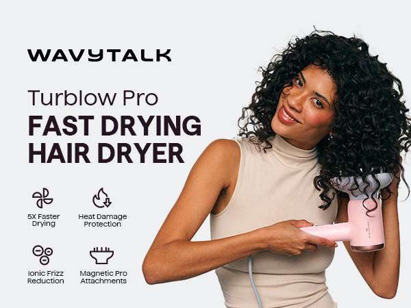 Wavytalk Ultimate Hair Styling Kit: Curler, Blow Dryer & Heat Protectant