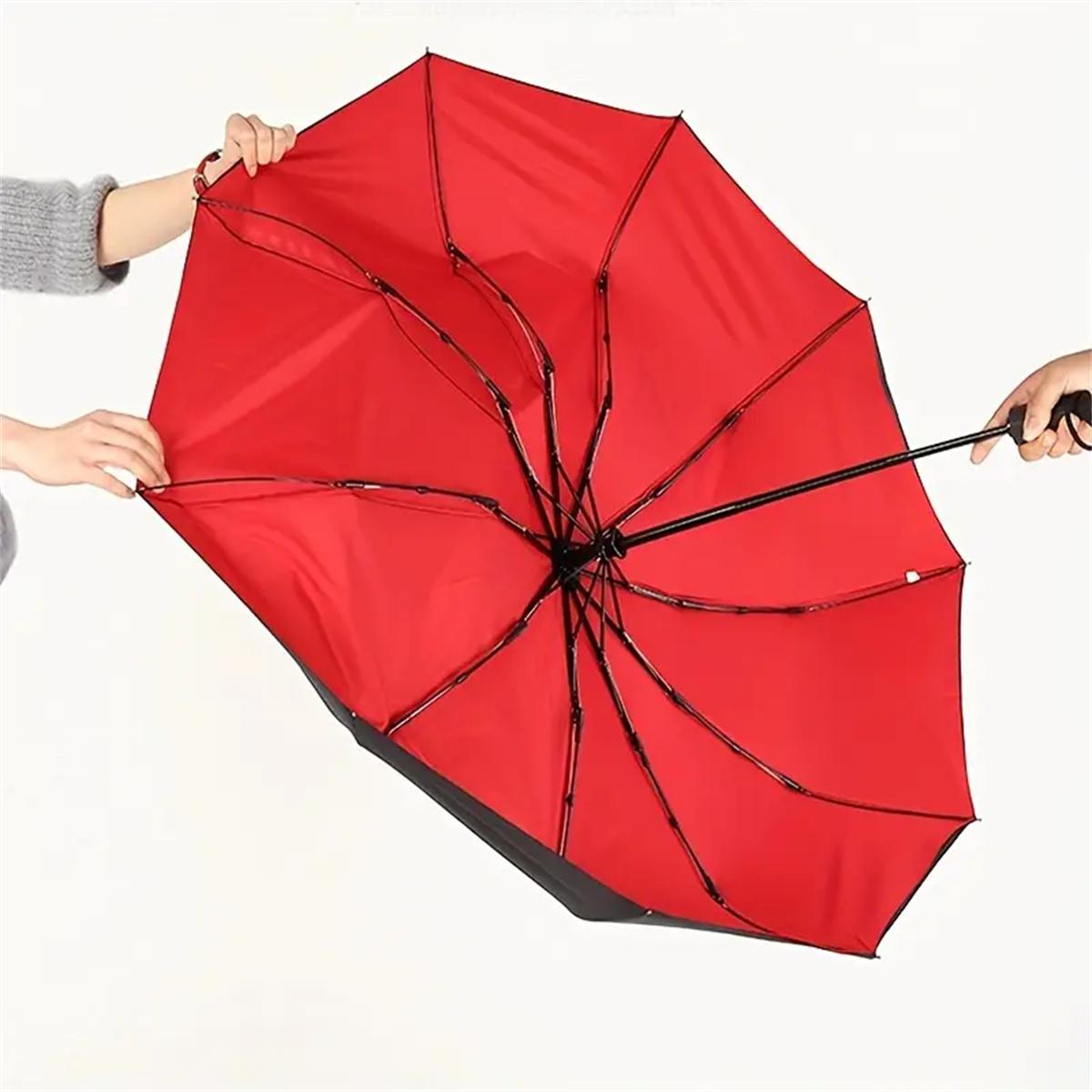 Double Layer Umbrella Fully Automatic Rain Windproof Automatic Folding Umbrellas Men Women Sun Protection And UV Umbrella