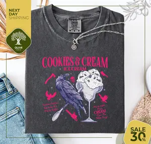 Comfort Colors Butcher Blackbird Dark Romance Shirt Cookie Cream Ice Cream Shirt Brynne Inspired Book Shirt Gift For Book Lover