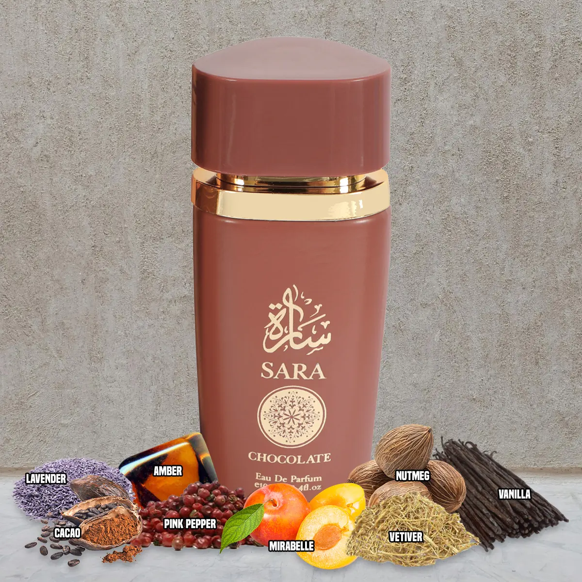 Sara Chocolate Spray Cologne Eau de Parfum for Men or Women 100ml