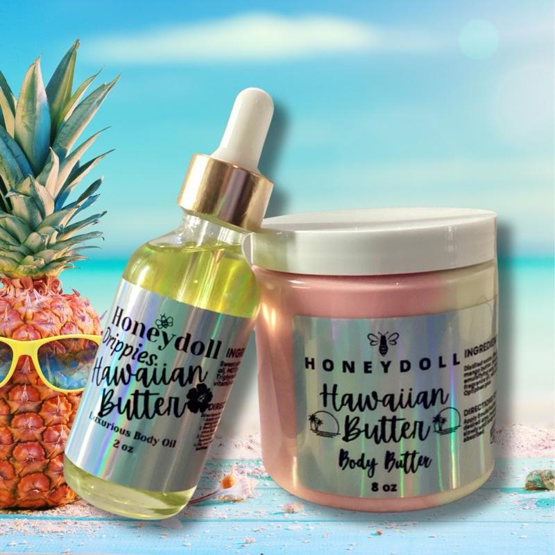 Body Butter Duo Bundles - pick your bundle - full size jar - Four different Bundles to choose from  Gift sets Lemon pound cake, Hawaiian butter, beach bum, wedding cake