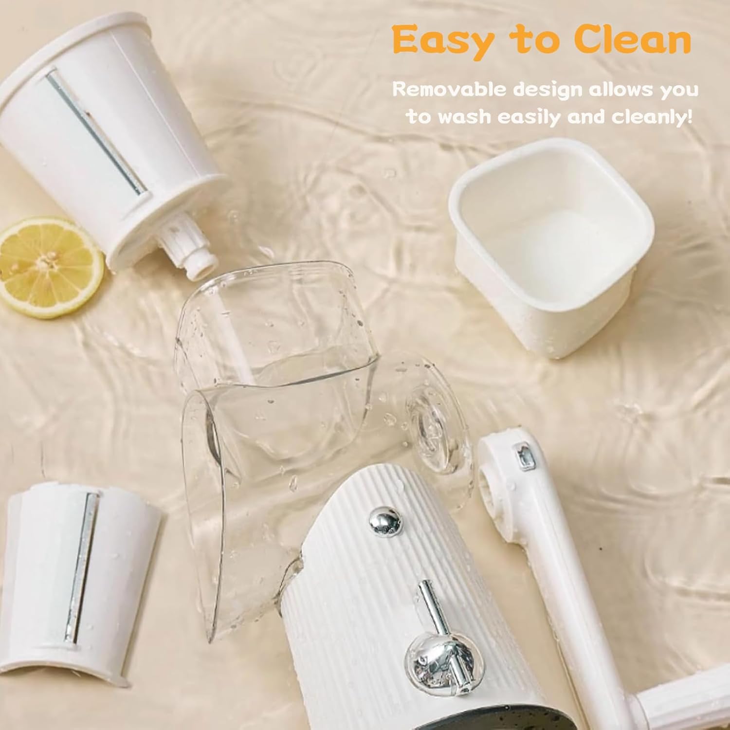 Manual Rotary Cheese Grater, 3-in-1, with Replaceable Stainless Steel Blades, Cheese Grater (Green/White)