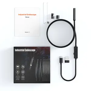 【ANDROID TYPE-C DEVICES ONLY – NOT FOR iPhone】 3.3FT Endoscope Camera, 1920P HD Borescope with 8 Adjustable LED Lights, Semi-Rigid Waterproof IP67 Inspection Camera (Single Lens)