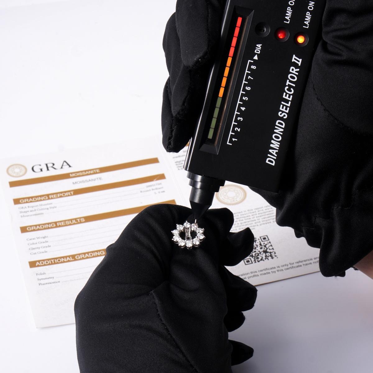 Delzzad Bling Flower Earring Jackets Synthetic Moissanite S925 Sterling Silver Earring Jackets for Studs Moissanite Jewelry Perfect Birthday Wedding Engagement Anniversary Christmas Gift(Jacket Only)