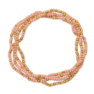 Set/4 Solid Color 2mm Seed Bead Bracelets