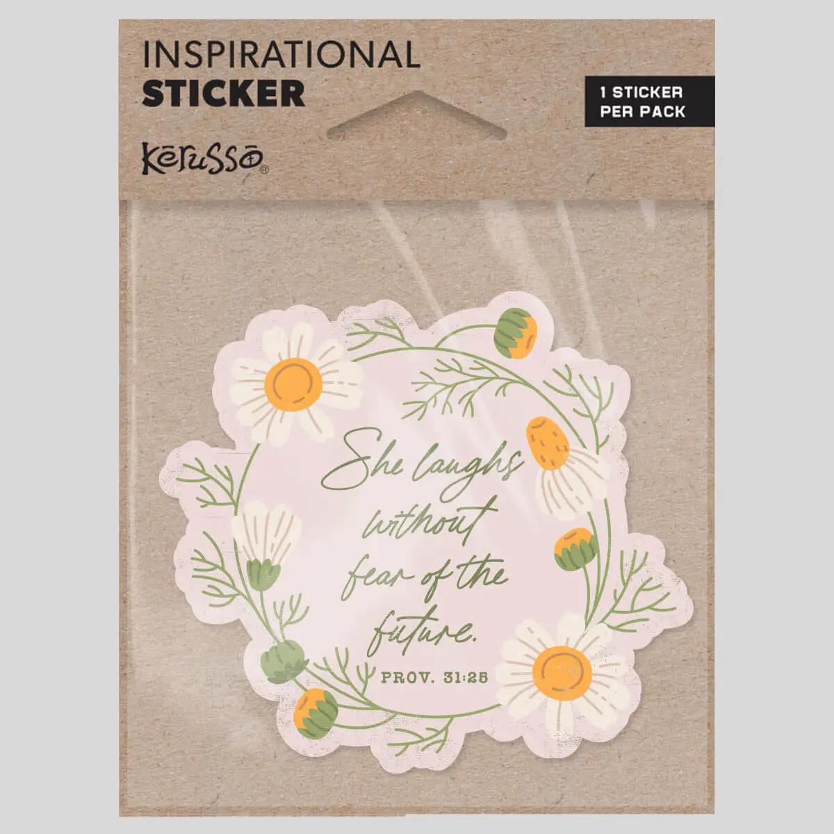 Kerusso Inspirational Sticker Sheet, for DIY Scrapbooking & Stamping Projects (Toys & Hobbies)