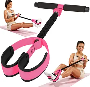 Upgraded Durable Pedal Resistance Band with Handle, Thickened Latex Tubes and Soft Foam Fabric Foot Pedal, Sit Up Exercise Equipment for Abdomen, Waist, Arm, Core/ABS, Leg, Physical Therapy
