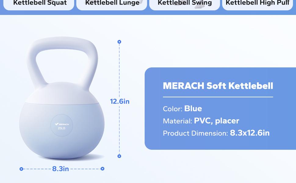 Merach Soft Kettlebell with Handle for Weightlifting Conditioning Strength and Core Training, Weightlifting Kettlebell for Home Gym, Fitness Equipment, TikTokShopBlackFriday SpringStatements