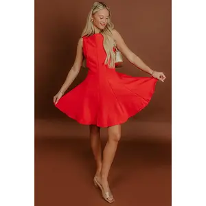 Penthouse Party Mini Dress in Red