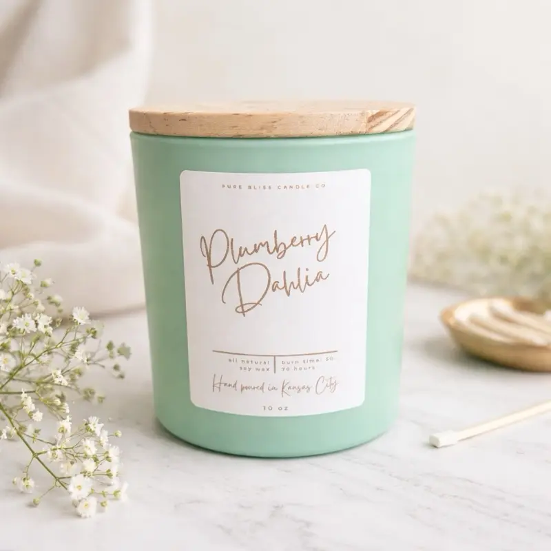 Plumberry Dahlia 10 oz Candle