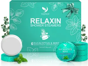 Vapor Shower Steamers Aromatherapy - 6 Pack Vapor Shower Tablets, Breathe Easy & Relaxation with Eucalyptus Menthol Essential Oils, Valentines Day Birthday Gifts for Her Mom Wife Women, Self-Care SPA