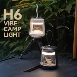 Rechargeable Magnetic Camping Lantern for Tent Decoration Ambient Warm Light with Long Battery Life
