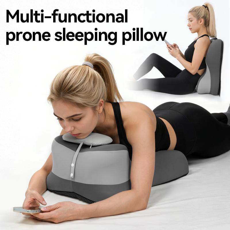 Ergonomic Memory Foam Pillow for Neck Back and Legs Support with Removable Washable Cover Ideal for Face Down Reading and Relaxation  Valentine's Day Gift