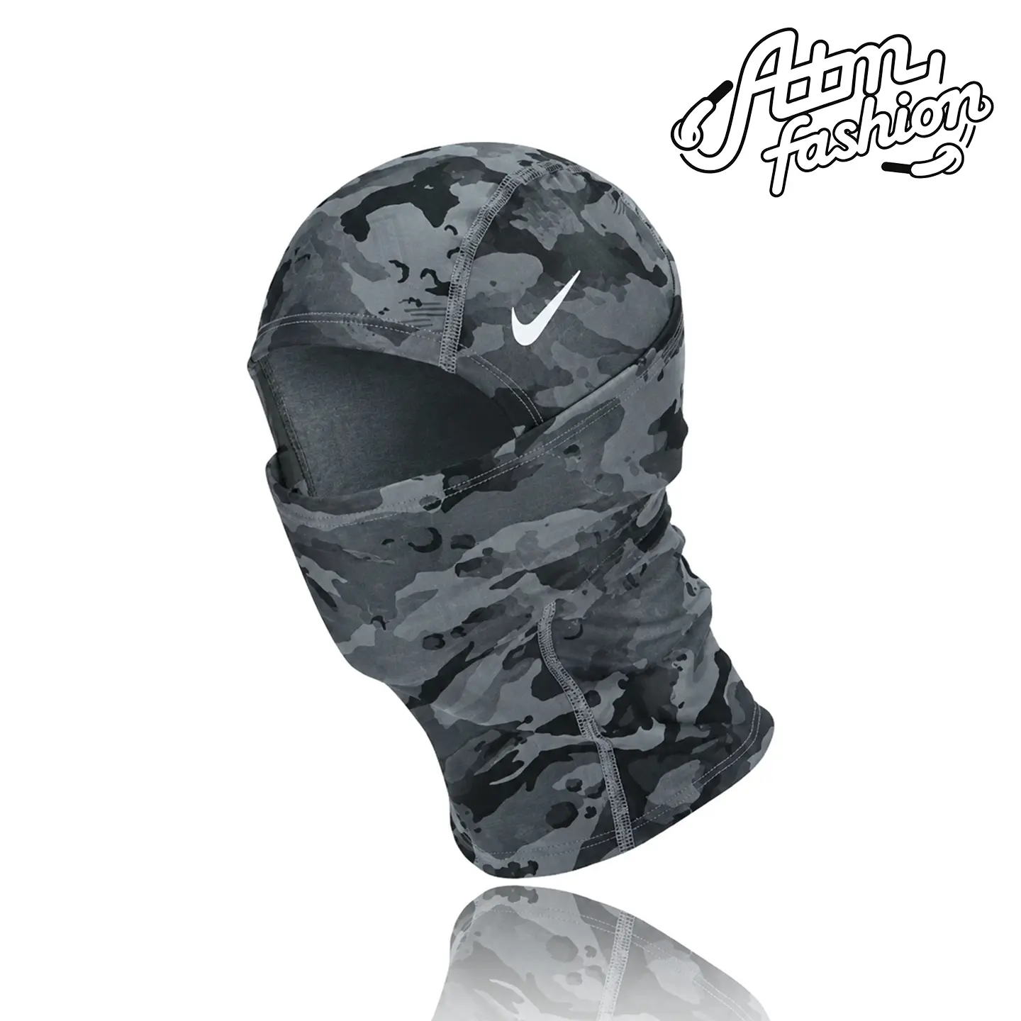Nike Pro Hyperwarm Hood GreyWindproof and protective face shield gear enhances athletic performance and is suitable for cycling and outdoor sports.