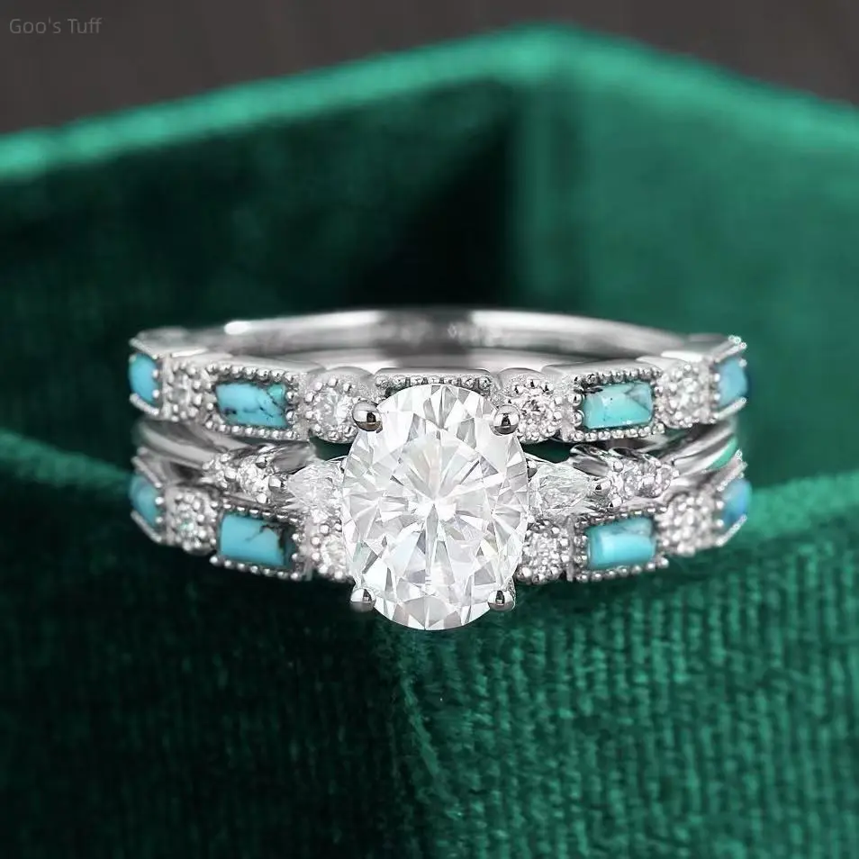 Women's 3-Piece Stackable Finger Band Ring Set - Green Zircon, Enamel Drip Oil Stone, Glossy, Creative Design for Daily, Party Outfit Fashion Costume Jewelry Bestseller, Ring Stack, Unique Rings
