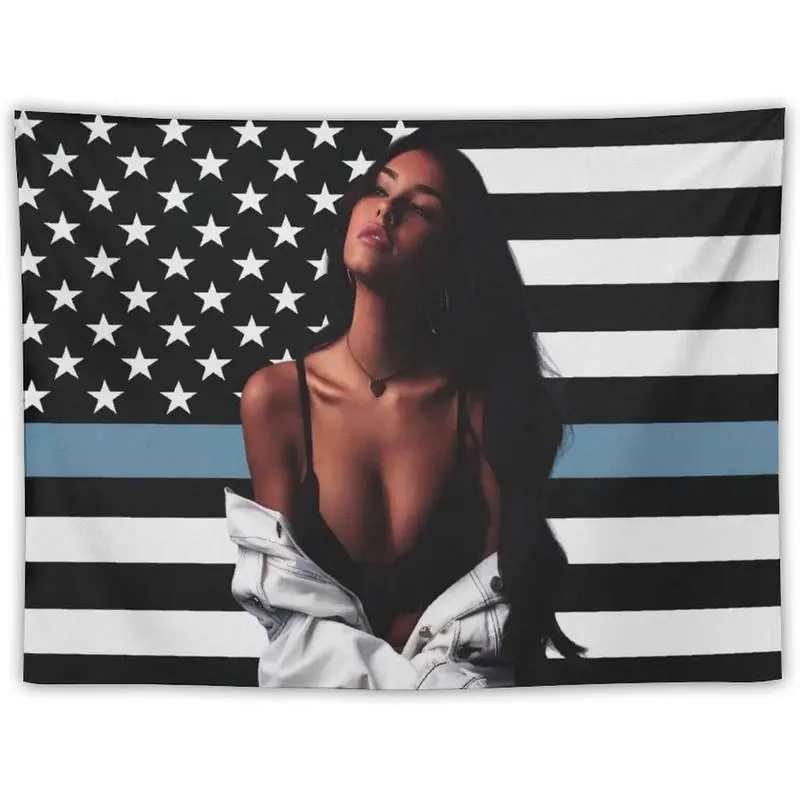 Madison Music & Beer Themed Tapestry Flag, Wall Hanging Poster Decor for Man Cave, College Dorm, Bedroom, Living Room & Party