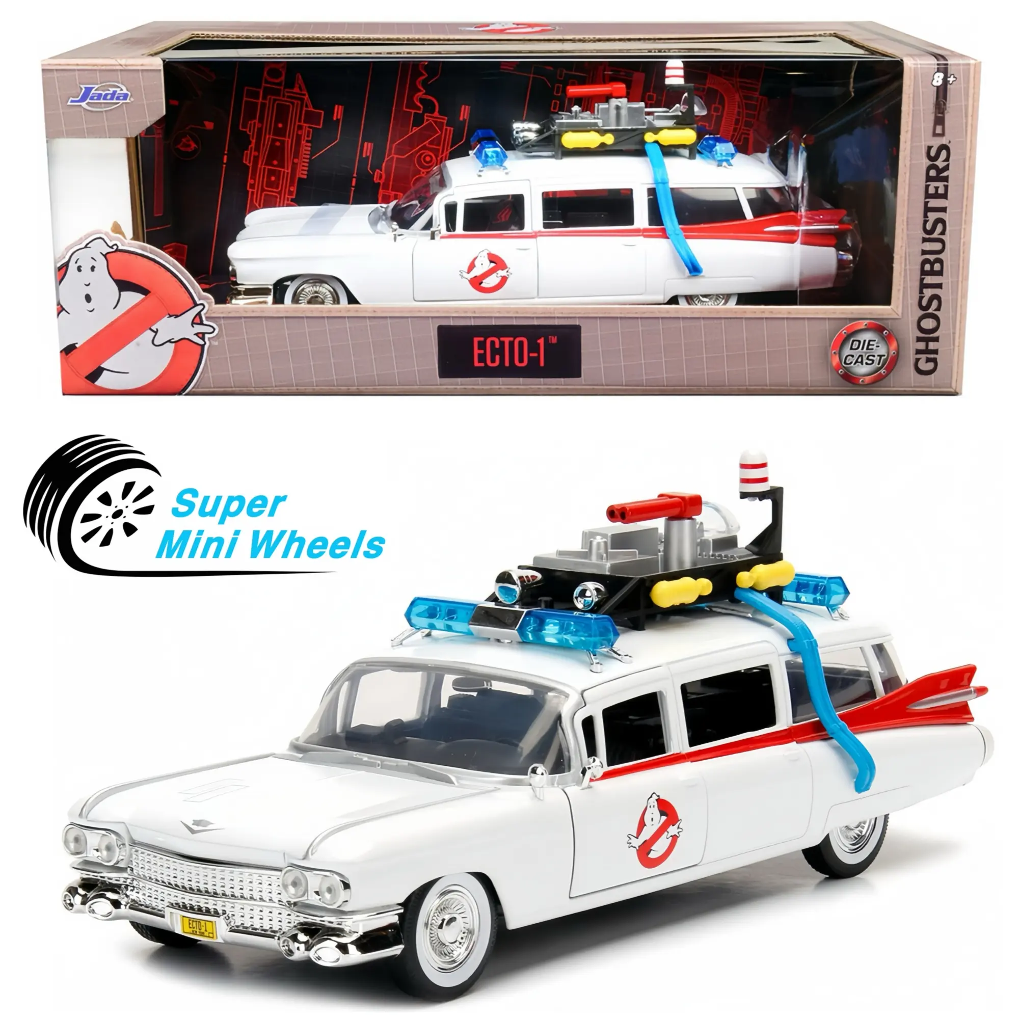 Jada 1:24 Ecto-1 Cadillac Ambulance – Ghostbusters #99731