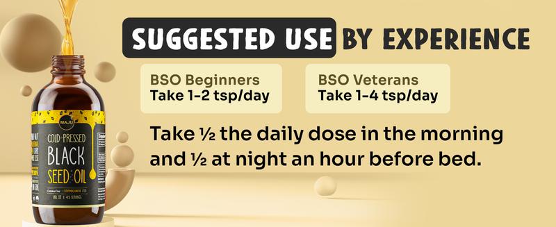 MAJU Black Seed Oil (8oz) - Herbal Joint Support, Immune Boosting & Digestion Support, Body, Consumable, Body Massage & More Cosmetic Comfort