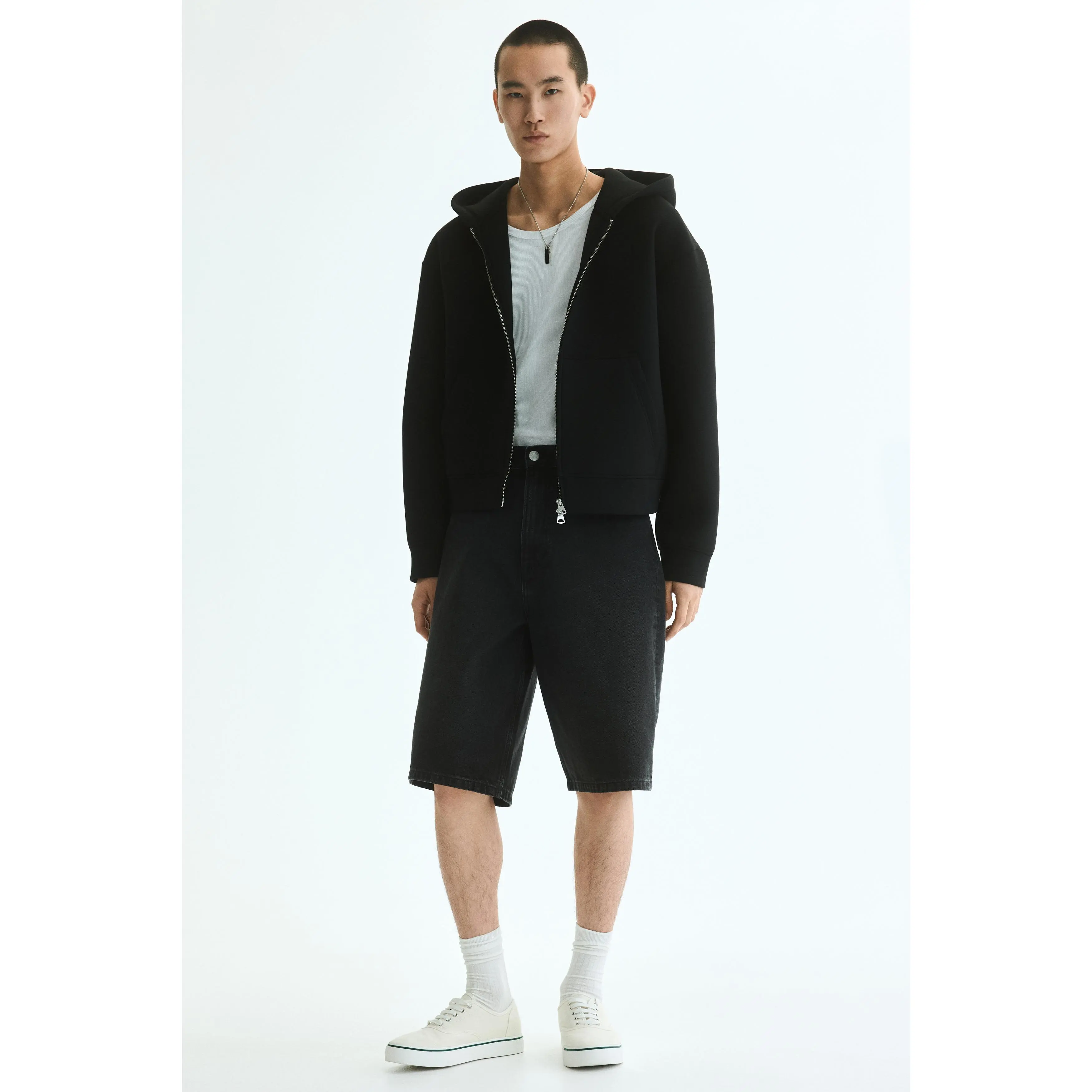 H&M Loose Fit Scuba Zip-through hoodie