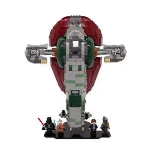 Acrylic Display Stand Compatible with LEGO® 75243 Slave I 20th Anniversary Edition - Set Not Included
